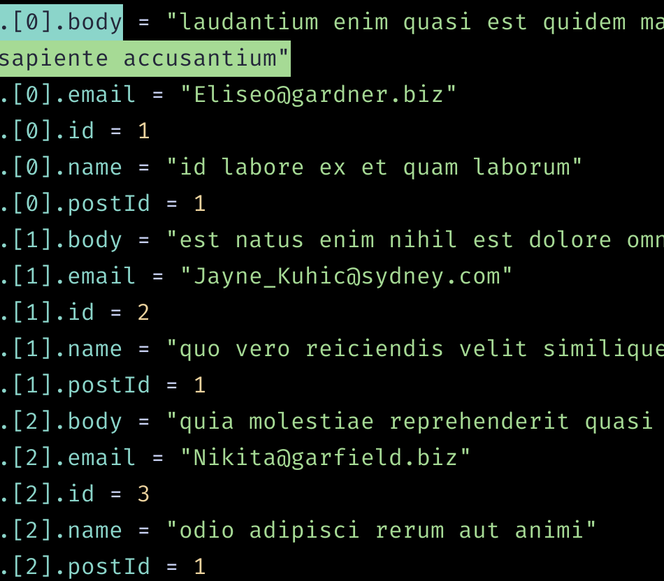 Flat View with jq Paths